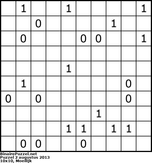 Binaire Puzzel