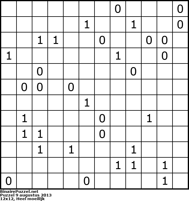 Binaire Puzzel