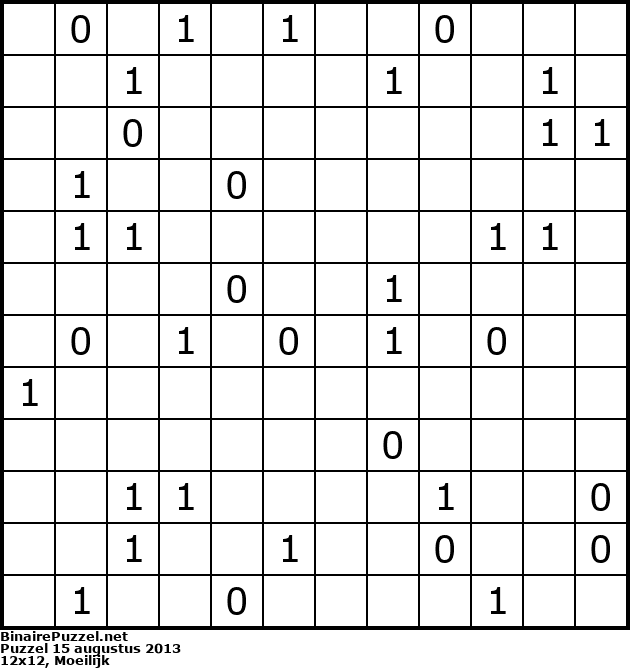 Binaire Puzzel