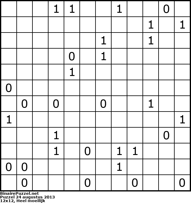 Binaire Puzzel