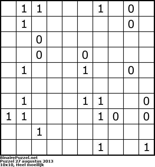 Binaire Puzzel