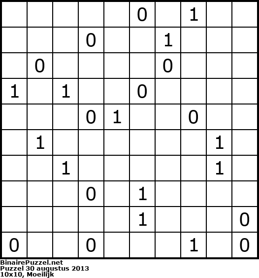 Binaire Puzzel
