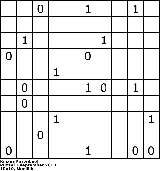 Binaire Puzzel