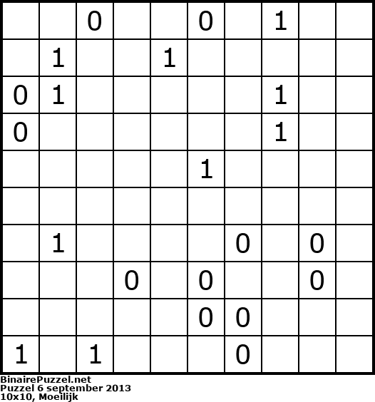 Binaire Puzzel