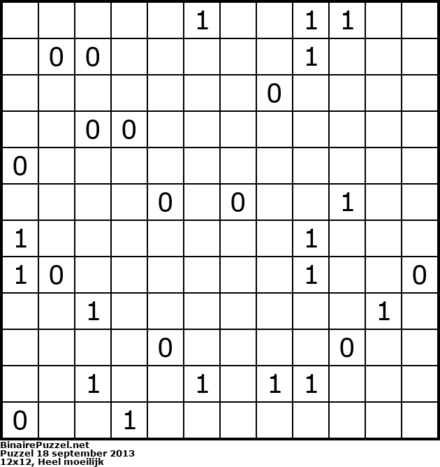 Binaire Puzzel
