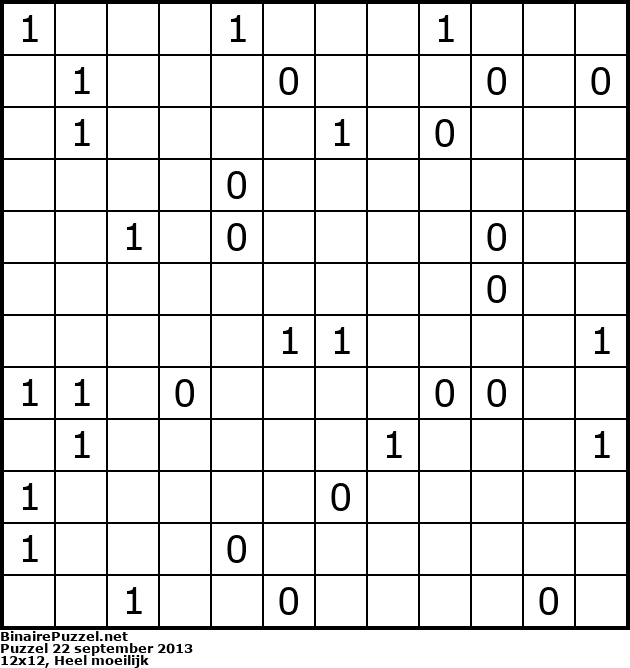 Binaire Puzzel