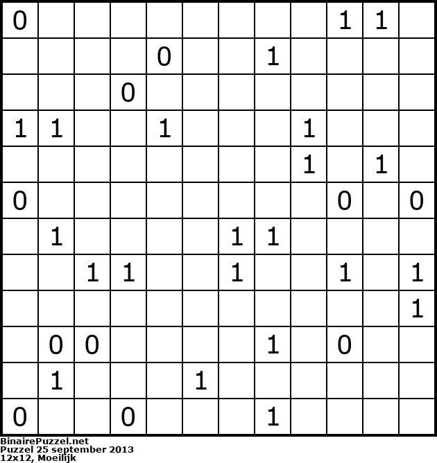Binaire Puzzel