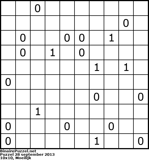 Binaire Puzzel