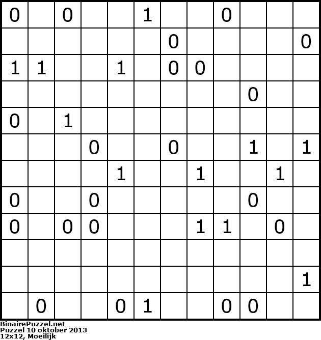 Binaire Puzzel