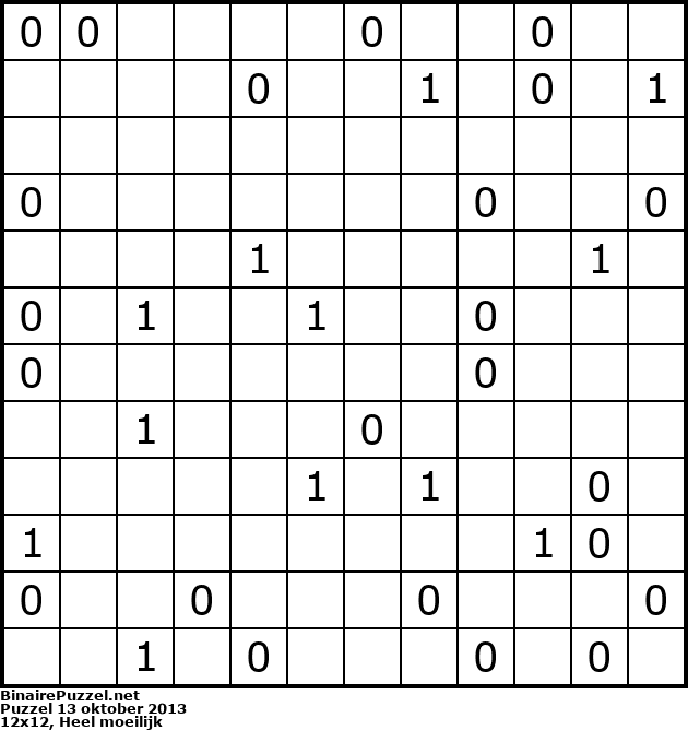 Binaire Puzzel