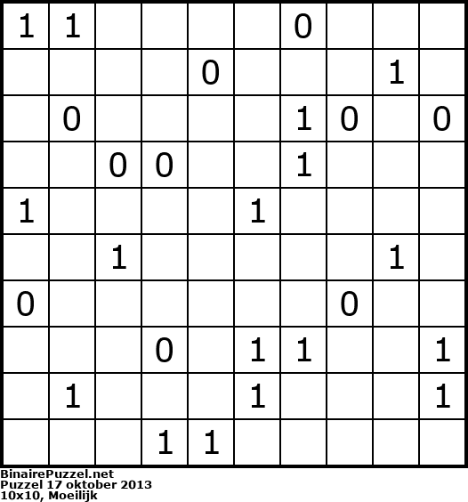 Binaire Puzzel