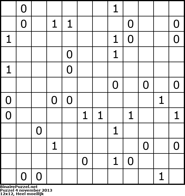 Binaire Puzzel