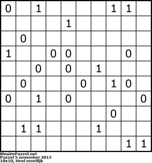 Binaire Puzzel