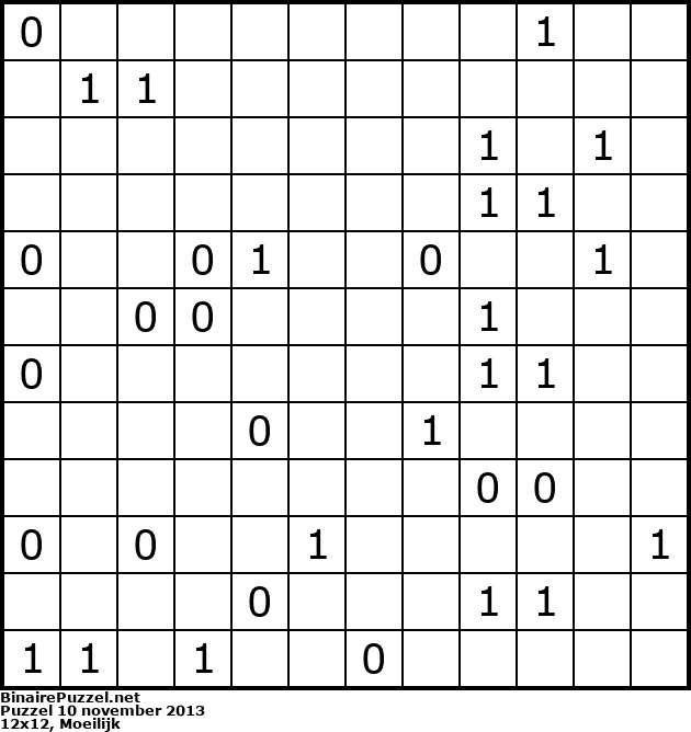Binaire Puzzel