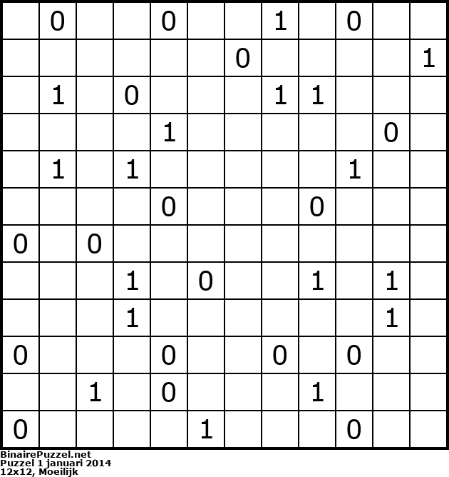 Binaire Puzzel