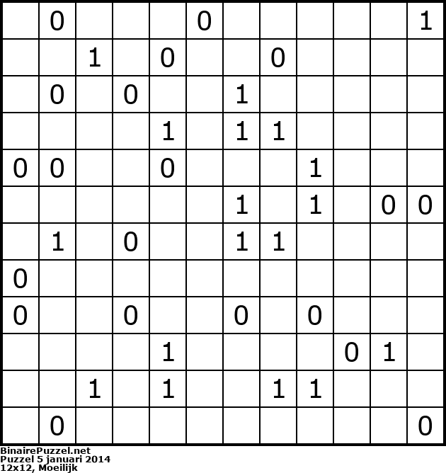 Binaire Puzzel