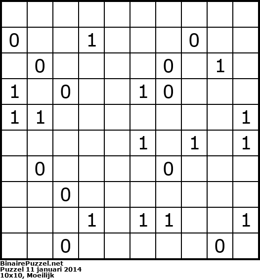 Binaire Puzzel