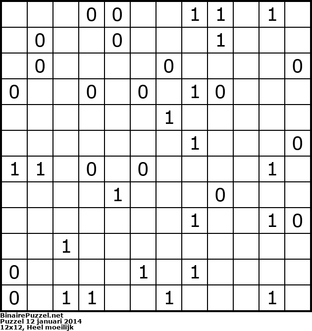 Binaire Puzzel