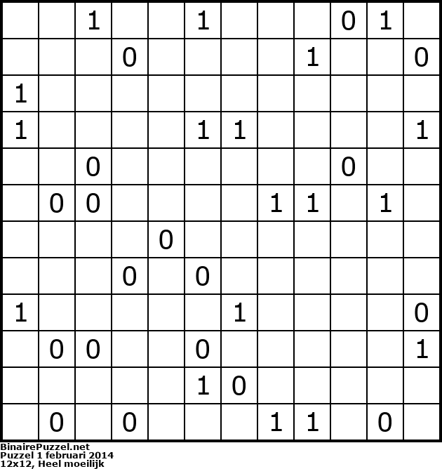 Binaire Puzzel