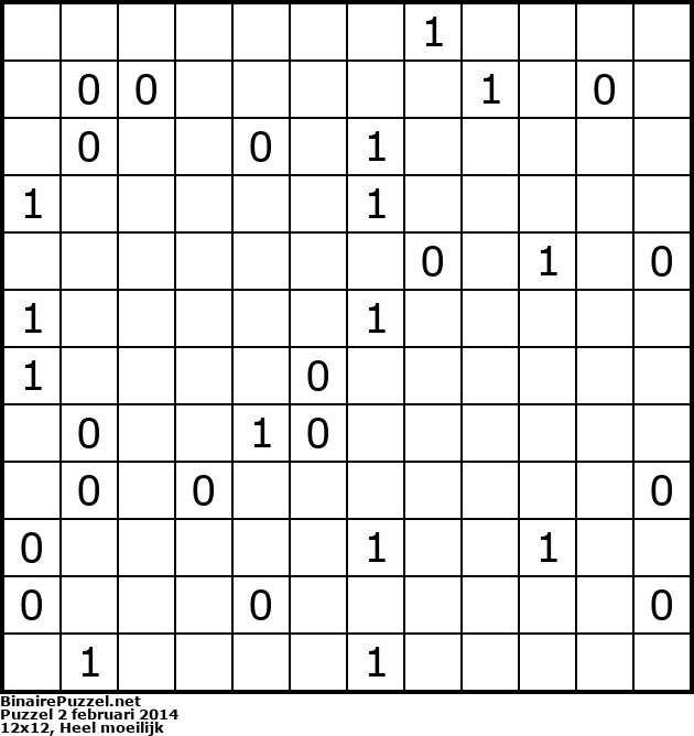 Binaire Puzzel