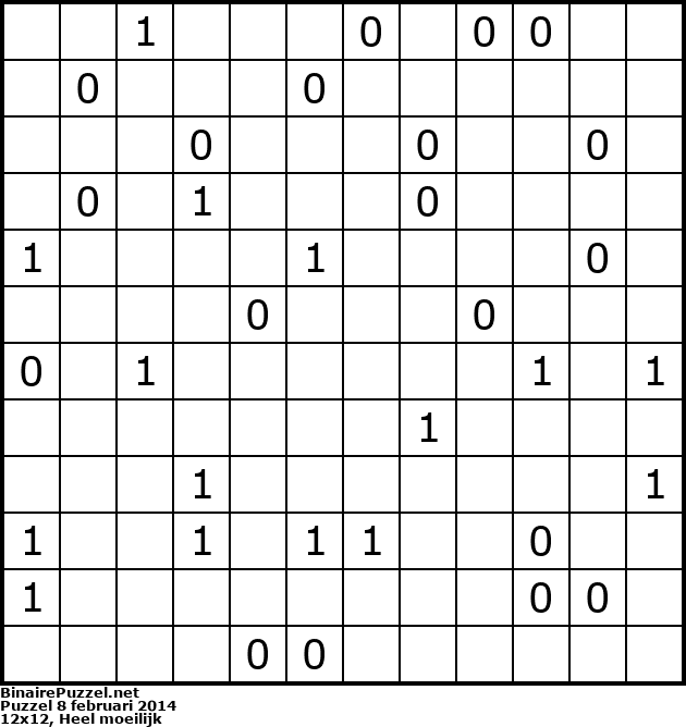 Binaire Puzzel