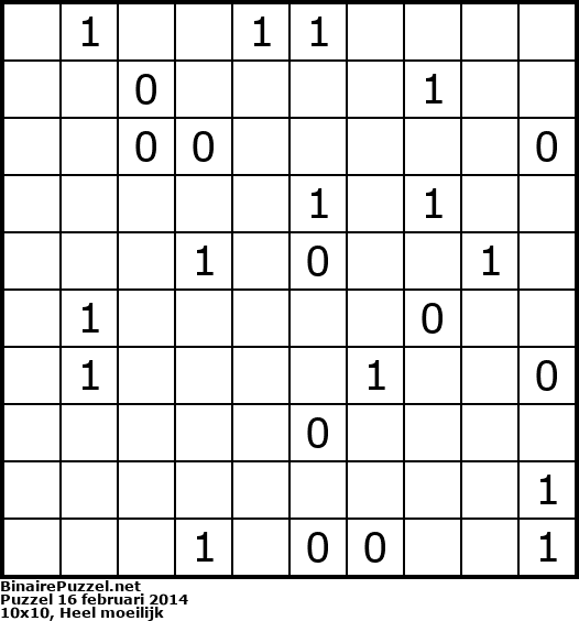 Binaire Puzzel