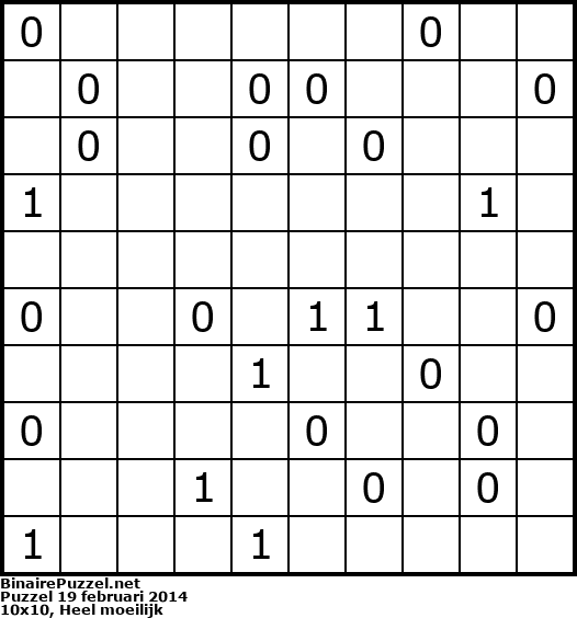 Binaire Puzzel