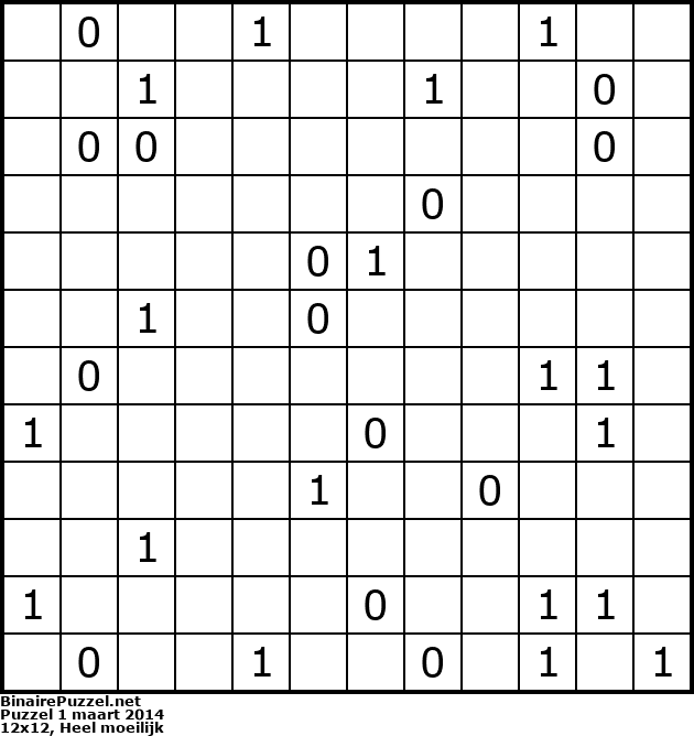 Binaire Puzzel