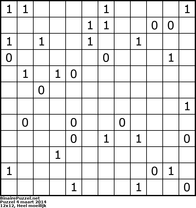 Binaire Puzzel