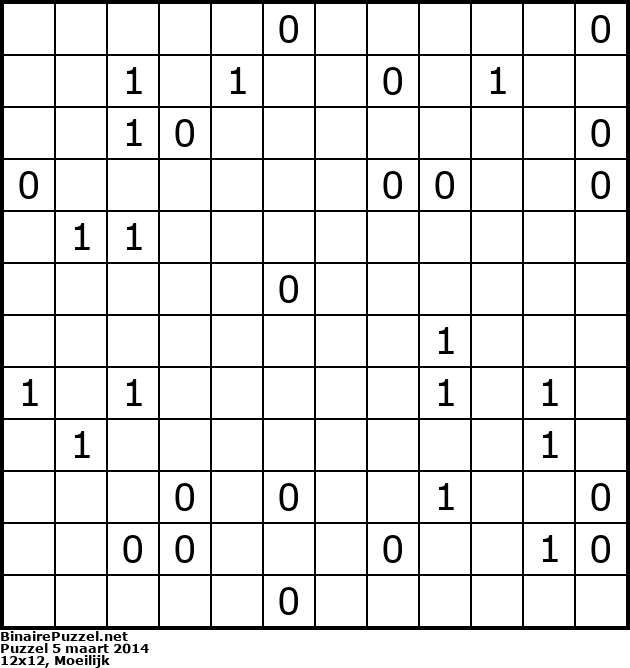 Binaire Puzzel