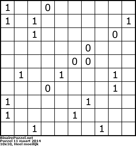 Binaire Puzzel
