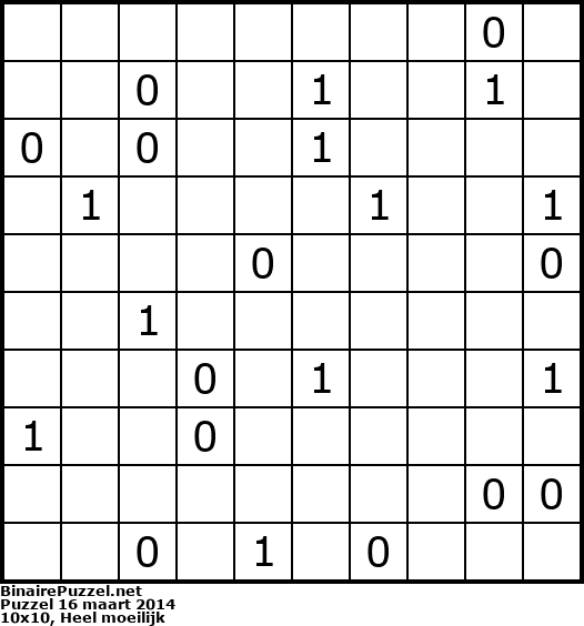 Binaire Puzzel