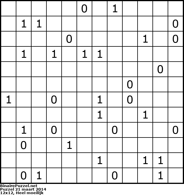 Binaire Puzzel