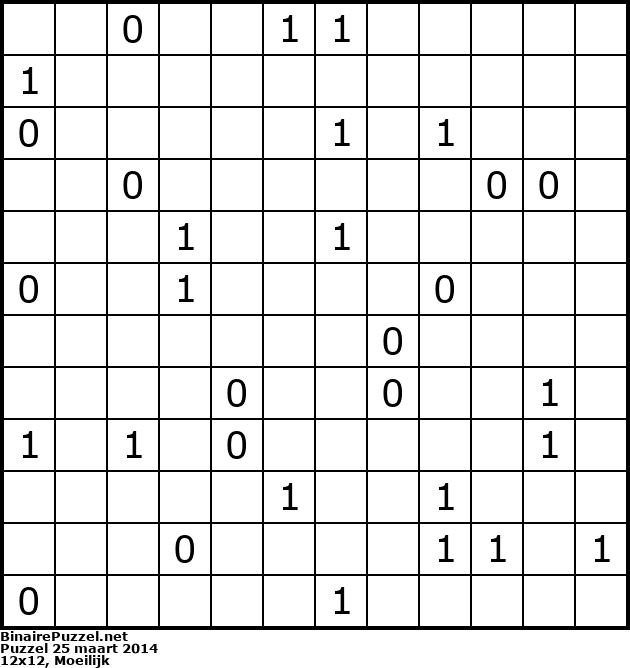Binaire Puzzel