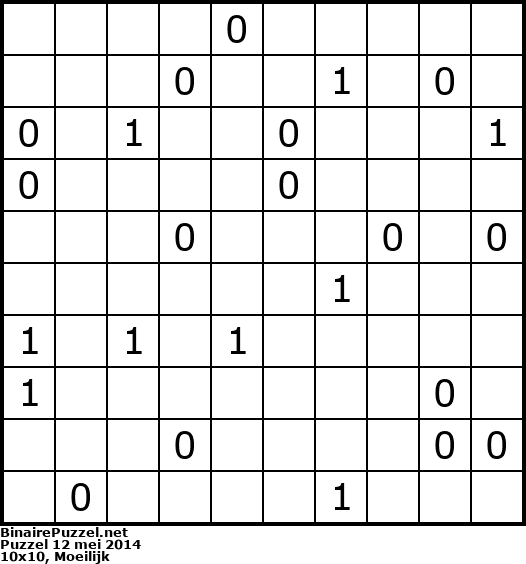 Binaire Puzzel