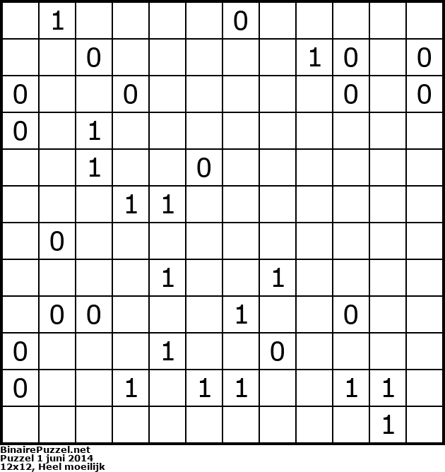 Binaire Puzzel