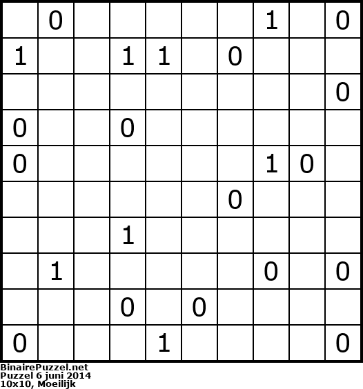 Binaire Puzzel