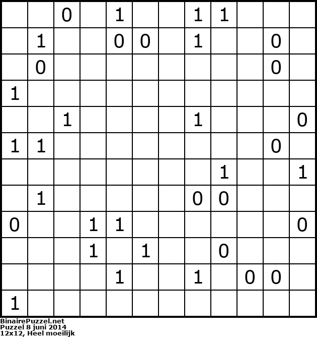 Binaire Puzzel