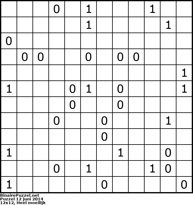 Binaire Puzzel