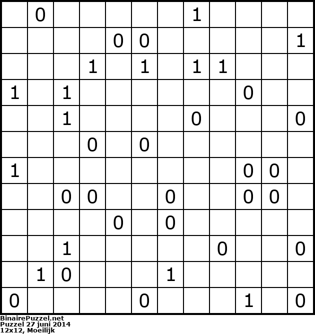 Binaire Puzzel