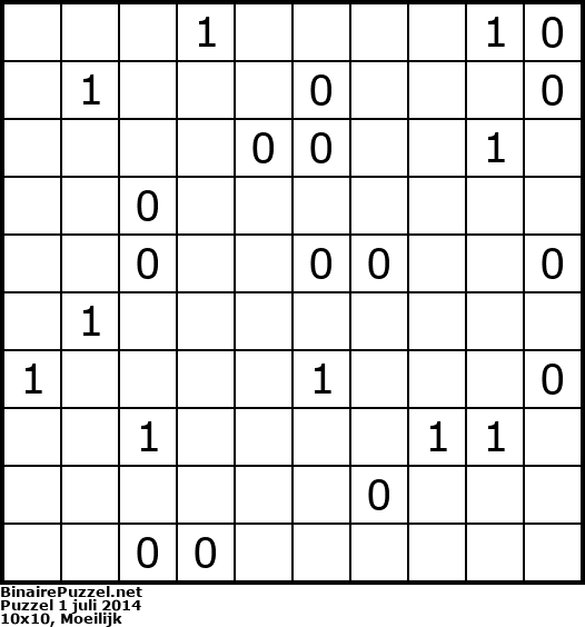 Binaire Puzzel
