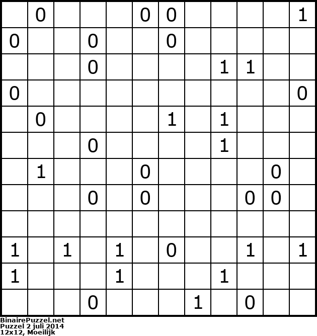 Binaire Puzzel
