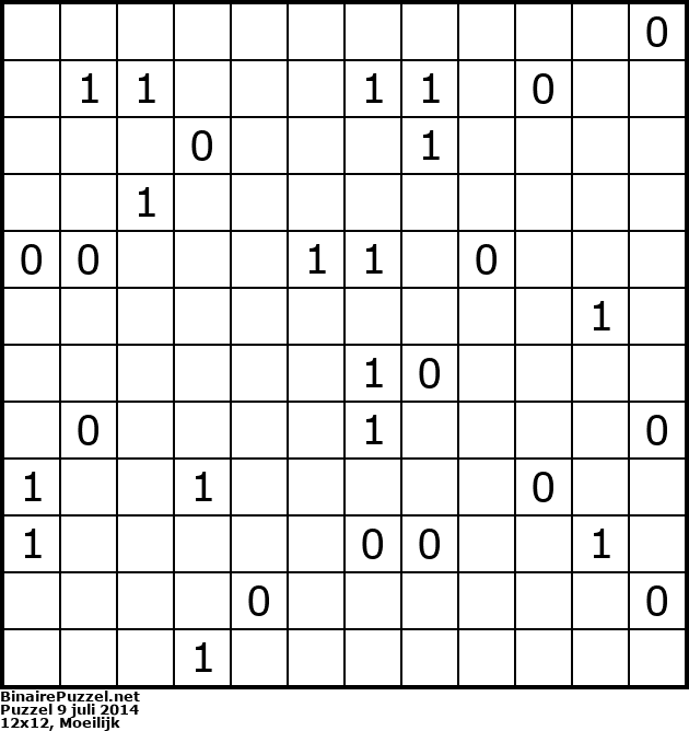 Binaire Puzzel