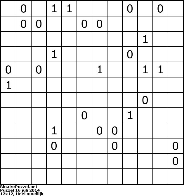 Binaire Puzzel