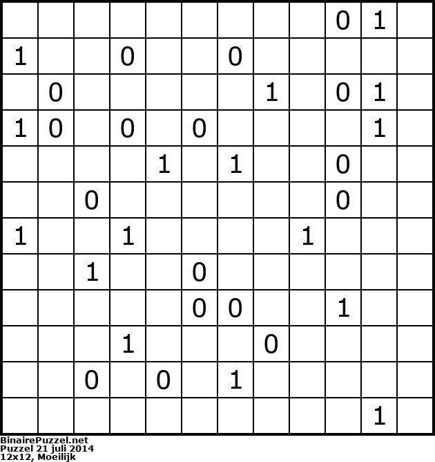 Binaire Puzzel