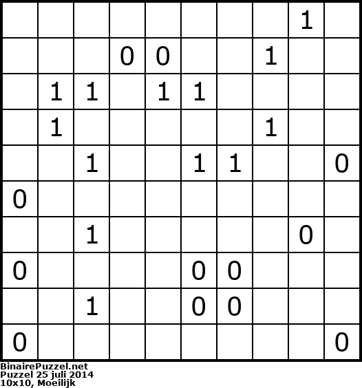 Binaire Puzzel