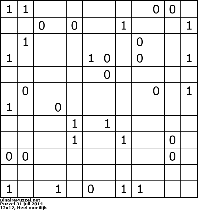 Binaire Puzzel
