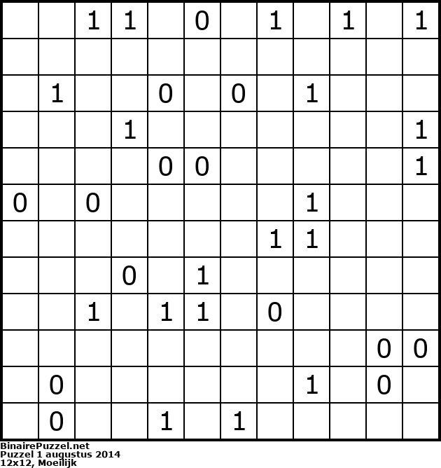 Binaire Puzzel