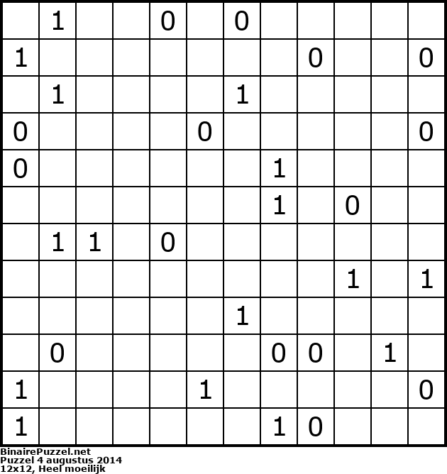 Binaire Puzzel