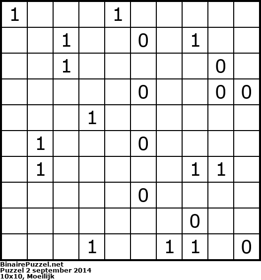 Binaire Puzzel